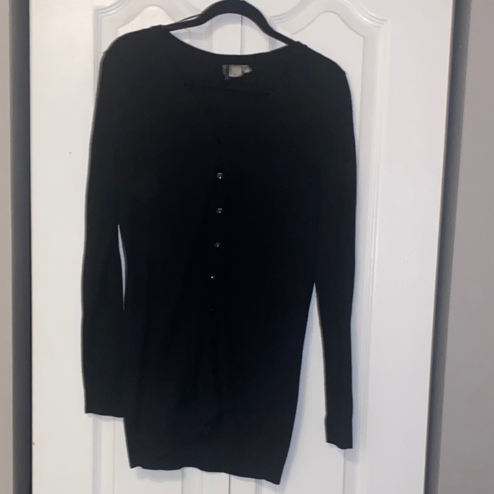 H&M Black Cardigan Sweater